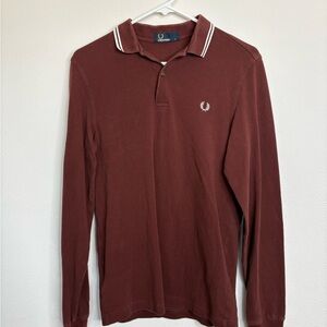 Fred Perry Men's Brown Polo Shirt